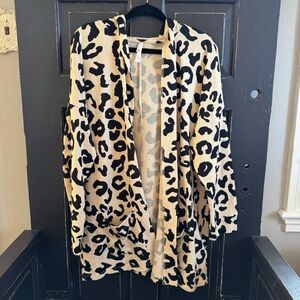 Lularoe Mackenzie open-front hooded cardigan